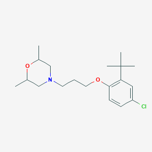 4-[3-(2-tert-butyl-4-chlorophenoxy)propyl]-2,6-dimethylmorpholine