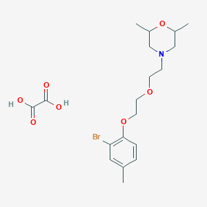 molecular formula C19H28BrNO7 B4042807 4-[2-[2-(2-Bromo-4-methylphenoxy)ethoxy]ethyl]-2,6-dimethylmorpholine;oxalic acid 