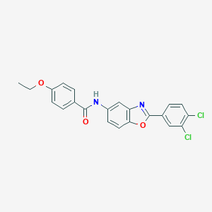 molecular formula C22H16Cl2N2O3 B404281 N-[2-(3,4-dichlorophenyl)-1,3-benzoxazol-5-yl]-4-ethoxybenzamide 