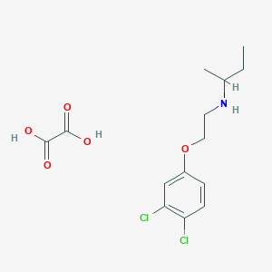 N-[2-(3,4-dichlorophenoxy)ethyl]butan-2-amine;oxalic acid