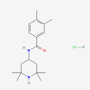 3,4-dimethyl-N-(2,2,6,6-tetramethyl-4-piperidinyl)benzamide hydrochloride