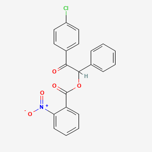 2-(4-chlorophenyl)-2-oxo-1-phenylethyl 2-nitrobenzoate