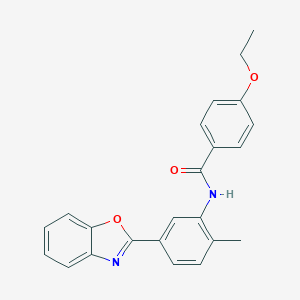 molecular formula C23H20N2O3 B404284 N-[5-(1,3-benzoxazol-2-yl)-2-methylphenyl]-4-ethoxybenzamide 