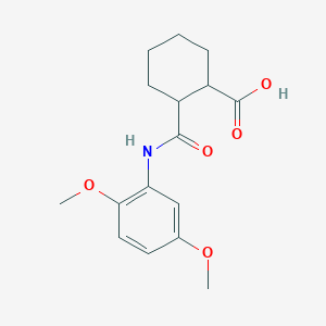 molecular formula C16H21NO5 B404287 2-[(2,5-Dimethoxyanilino)carbonyl]cyclohexanecarboxylic acid 