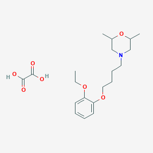 4-[4-(2-Ethoxyphenoxy)butyl]-2,6-dimethylmorpholine;oxalic acid