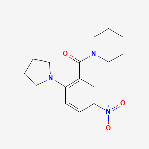 1-[5-nitro-2-(1-pyrrolidinyl)benzoyl]piperidine