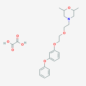 molecular formula C24H31NO8 B4042892 2,6-Dimethyl-4-[2-[2-(3-phenoxyphenoxy)ethoxy]ethyl]morpholine;oxalic acid 