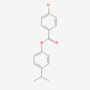 molecular formula C16H15BrO2 B404291 4-(1-Methylethyl)phenyl 4-bromobenzoate 