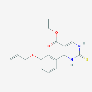 molecular formula C17H20N2O3S B4042917 ethyl 6-methyl-4-(3-prop-2-enoxyphenyl)-2-sulfanylidene-3,4-dihydro-1H-pyrimidine-5-carboxylate 