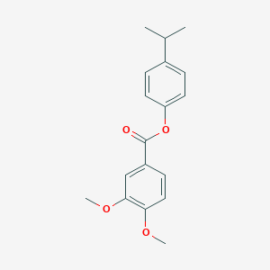 molecular formula C18H20O4 B404292 4-Isopropylphenyl 3,4-dimethoxybenzoate 