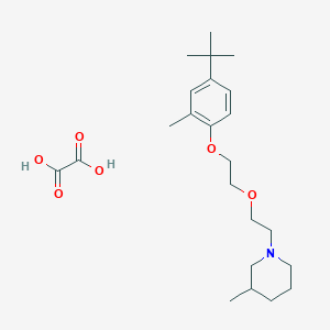 1-[2-[2-(4-Tert-butyl-2-methylphenoxy)ethoxy]ethyl]-3-methylpiperidine;oxalic acid