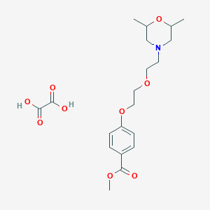 Methyl 4-[2-[2-(2,6-dimethylmorpholin-4-yl)ethoxy]ethoxy]benzoate;oxalic acid