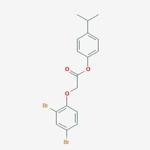 molecular formula C17H16Br2O3 B404295 4-Isopropylphenyl (2,4-dibromophenoxy)acetate 