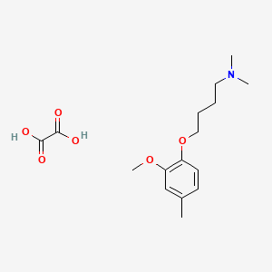 molecular formula C16H25NO6 B4042955 4-(2-methoxy-4-methylphenoxy)-N,N-dimethylbutan-1-amine;oxalic acid 