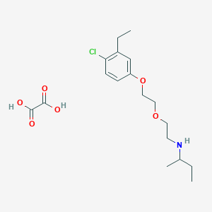 molecular formula C18H28ClNO6 B4042960 N-[2-[2-(4-chloro-3-ethylphenoxy)ethoxy]ethyl]butan-2-amine;oxalic acid 