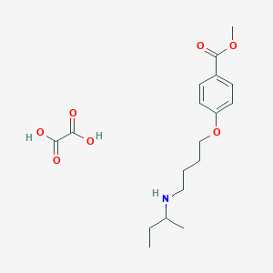 molecular formula C18H27NO7 B4042968 Methyl 4-[4-(butan-2-ylamino)butoxy]benzoate;oxalic acid 