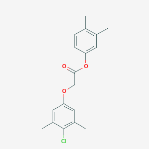 molecular formula C18H19ClO3 B404298 3,4-Dimethylphenyl [(4-chloro-3,5-dimethylphenyl)oxy]acetate 