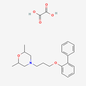 molecular formula C23H29NO6 B4043000 4-[3-(2-biphenylyloxy)propyl]-2,6-dimethylmorpholine oxalate 