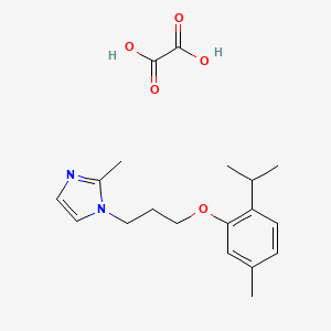 molecular formula C19H26N2O5 B4043009 1-[3-(2-isopropyl-5-methylphenoxy)propyl]-2-methyl-1H-imidazole oxalate 