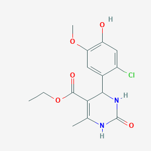 ethyl 4-(2-chloro-4-hydroxy-5-methoxyphenyl)-6-methyl-2-oxo-1,2,3,4-tetrahydro-5-pyrimidinecarboxylate