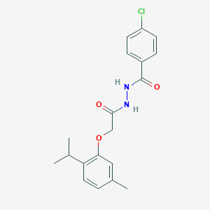 N'-(4-chlorobenzoyl)-2-(2-isopropyl-5-methylphenoxy)acetohydrazide