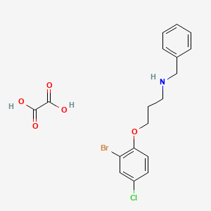 N-benzyl-3-(2-bromo-4-chlorophenoxy)-1-propanamine oxalate