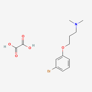 3-(3-bromophenoxy)-N,N-dimethylpropan-1-amine;oxalic acid