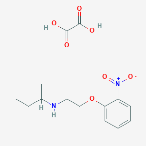 molecular formula C14H20N2O7 B4043052 N-[2-(2-nitrophenoxy)ethyl]butan-2-amine;oxalic acid 