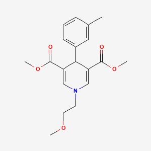 3,5-DIMETHYL 1-(2-METHOXYETHYL)-4-(3-METHYLPHENYL)-1,4-DIHYDROPYRIDINE-3,5-DICARBOXYLATE