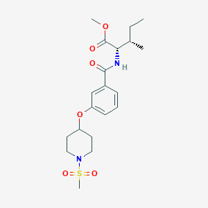 methyl N-(3-{[1-(methylsulfonyl)-4-piperidinyl]oxy}benzoyl)-L-isoleucinate