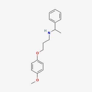 3-(4-methoxyphenoxy)-N-(1-phenylethyl)propan-1-amine