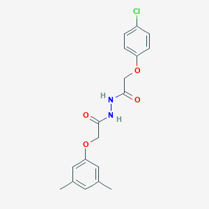 molecular formula C18H19ClN2O4 B404307 N'-[(4-chlorophenoxy)acetyl]-2-(3,5-dimethylphenoxy)acetohydrazide 