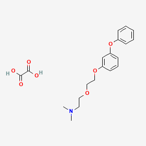 molecular formula C20H25NO7 B4043070 N,N-dimethyl-2-[2-(3-phenoxyphenoxy)ethoxy]ethanamine;oxalic acid 