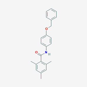 molecular formula C23H23NO2 B404309 N-[4-(benzyloxy)phenyl]-2,4,6-trimethylbenzamide 