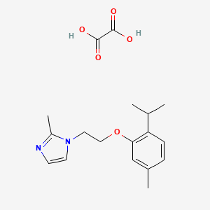 molecular formula C18H24N2O5 B4043108 1-[2-(2-isopropyl-5-methylphenoxy)ethyl]-2-methyl-1H-imidazole oxalate 