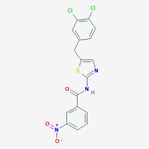 molecular formula C17H11Cl2N3O3S B404314 N-[5-(3,4-dichlorobenzyl)-1,3-thiazol-2-yl]-3-nitrobenzamide 