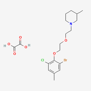 1-{2-[2-(2-bromo-6-chloro-4-methylphenoxy)ethoxy]ethyl}-3-methylpiperidine oxalate