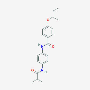 4-(butan-2-yloxy)-N-{4-[(2-methylpropanoyl)amino]phenyl}benzamide