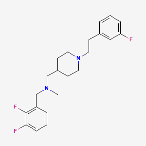 molecular formula C22H27F3N2 B4043208 (2,3-difluorobenzyl)({1-[2-(3-fluorophenyl)ethyl]-4-piperidinyl}methyl)methylamine 