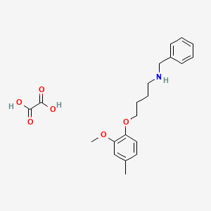 molecular formula C21H27NO6 B4043209 N-benzyl-4-(2-methoxy-4-methylphenoxy)-1-butanamine oxalate 