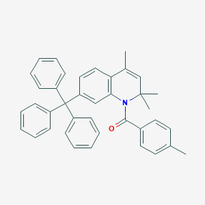 molecular formula C39H35NO B404322 2,2,4-Trimethyl-1-(4-methylbenzoyl)-7-trityl-1,2-dihydroquinoline CAS No. 302776-89-2