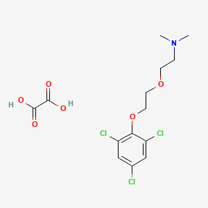 N,N-dimethyl-2-[2-(2,4,6-trichlorophenoxy)ethoxy]ethanamine;oxalic acid