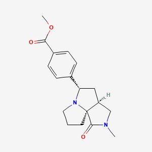 molecular formula C18H22N2O3 B4043251 4-[(3aS*,5S*,9aS*)-2-甲基-1-氧代八氢-7H-吡咯并[3,4-g]吡咯利津-5-基]苯甲酸甲酯 