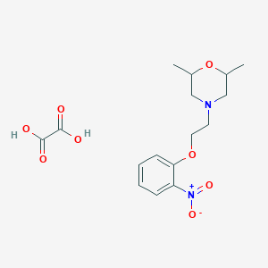 molecular formula C16H22N2O8 B4043256 2,6-dimethyl-4-[2-(2-nitrophenoxy)ethyl]morpholine oxalate CAS No. 1185165-41-6