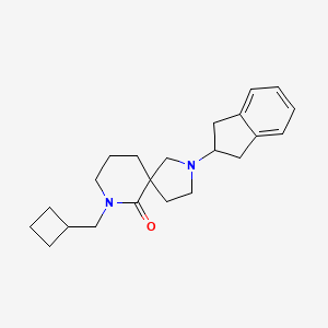 molecular formula C22H30N2O B4043261 7-(环丁基甲基)-2-(2,3-二氢-1H-茚-2-基)-2,7-二氮螺[4.5]癸烷-6-酮 