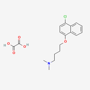 4-(4-chloronaphthalen-1-yl)oxy-N,N-dimethylbutan-1-amine;oxalic acid