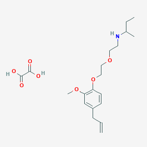 molecular formula C20H31NO7 B4043274 N-[2-[2-(2-methoxy-4-prop-2-enylphenoxy)ethoxy]ethyl]butan-2-amine;oxalic acid 