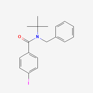 molecular formula C18H20INO B4043280 N-苄基-N-(叔丁基)-4-碘苯甲酰胺 