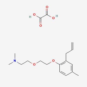 molecular formula C18H27NO6 B4043291 N,N-dimethyl-2-[2-(4-methyl-2-prop-2-enylphenoxy)ethoxy]ethanamine;oxalic acid 