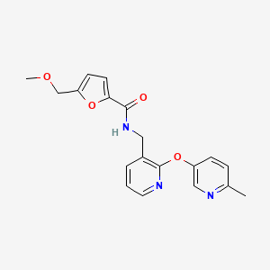 molecular formula C19H19N3O4 B4043295 5-(methoxymethyl)-N-({2-[(6-methyl-3-pyridinyl)oxy]-3-pyridinyl}methyl)-2-furamide 